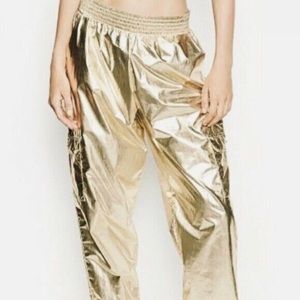 Victoria secret gold metallic jogger